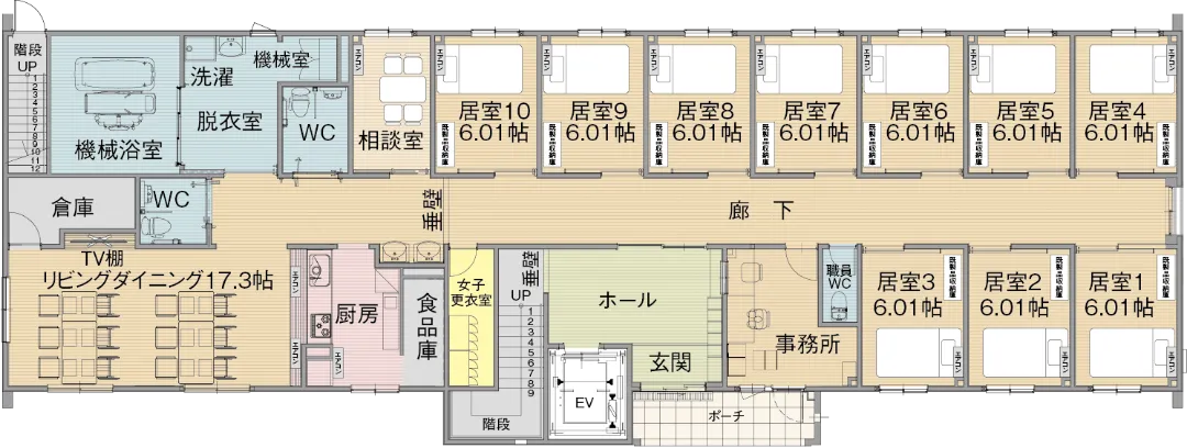 1階の間取り図